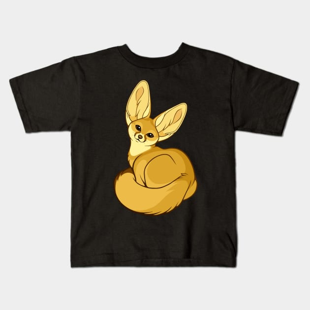 Fennec Fox Kids T-Shirt by FlannMoriath